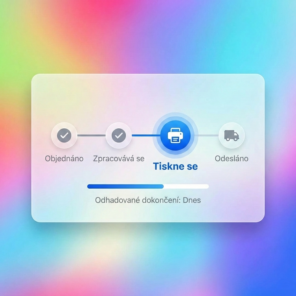 Screenshot stránky se seznamem objednávek